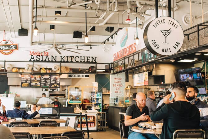 Little Italy Food Hall Stations