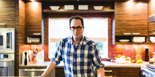 Photo of Sam the Cooking Guy in his home kitchen