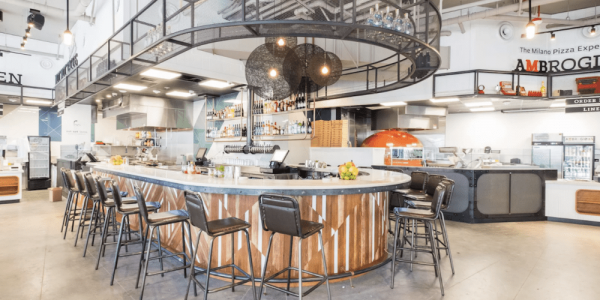 Photo of the Little Italy Food Hall Bar before opening