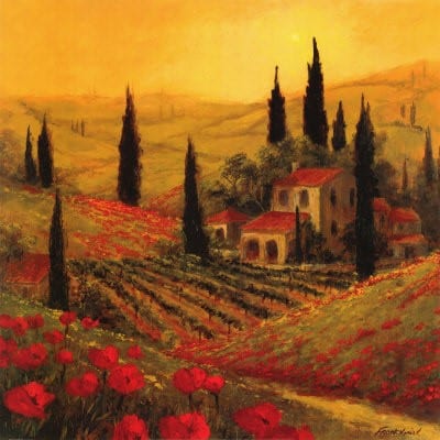 Painting of tuscany