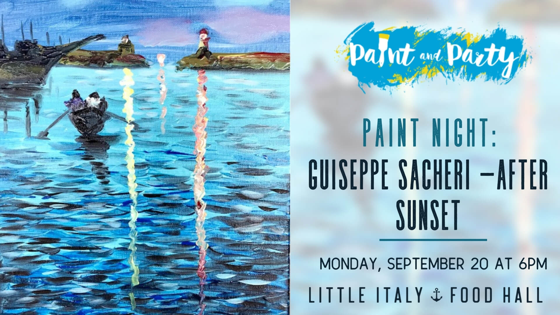 paint night at little italy food hall